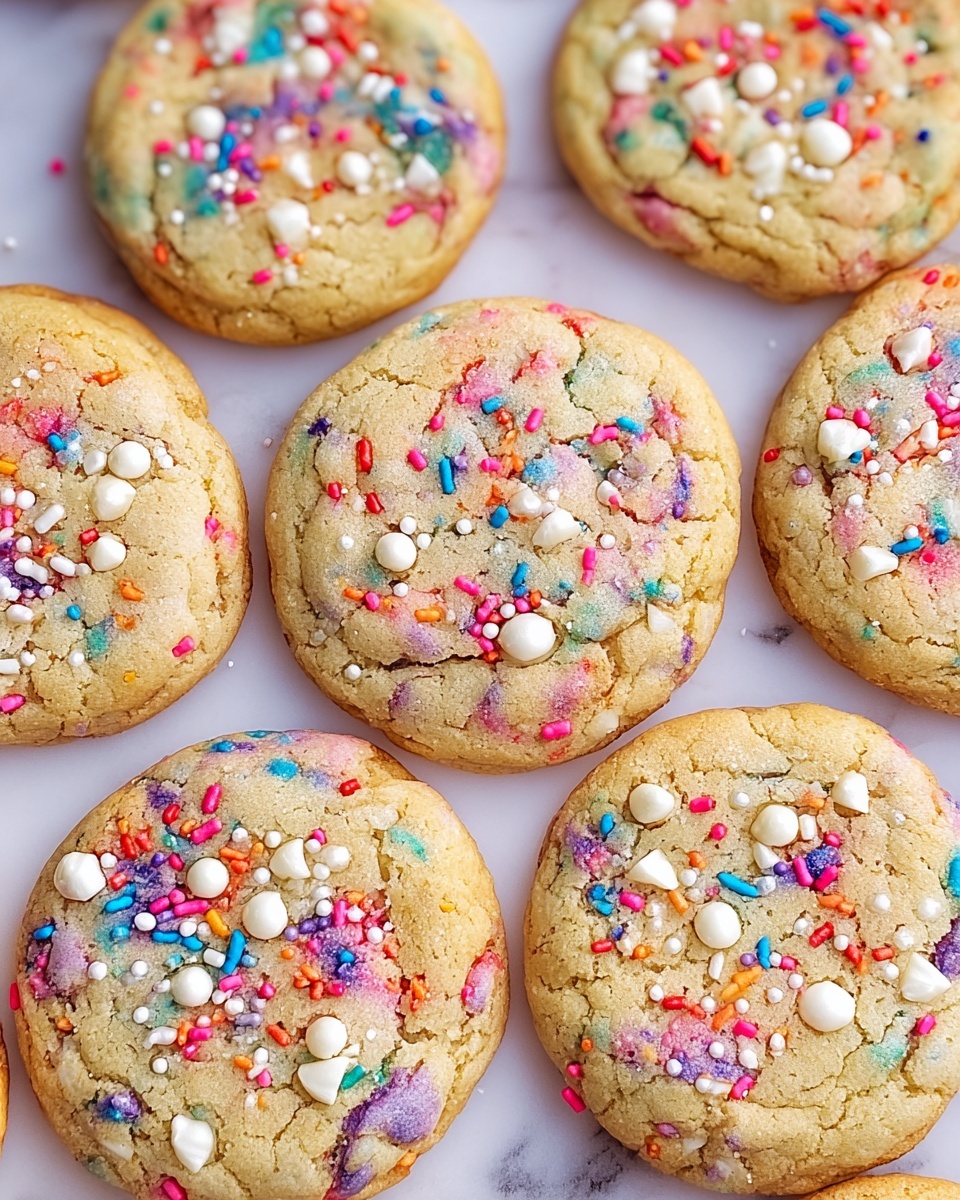 White Chocolate Confetti Cookies Recipe - Recipe Image