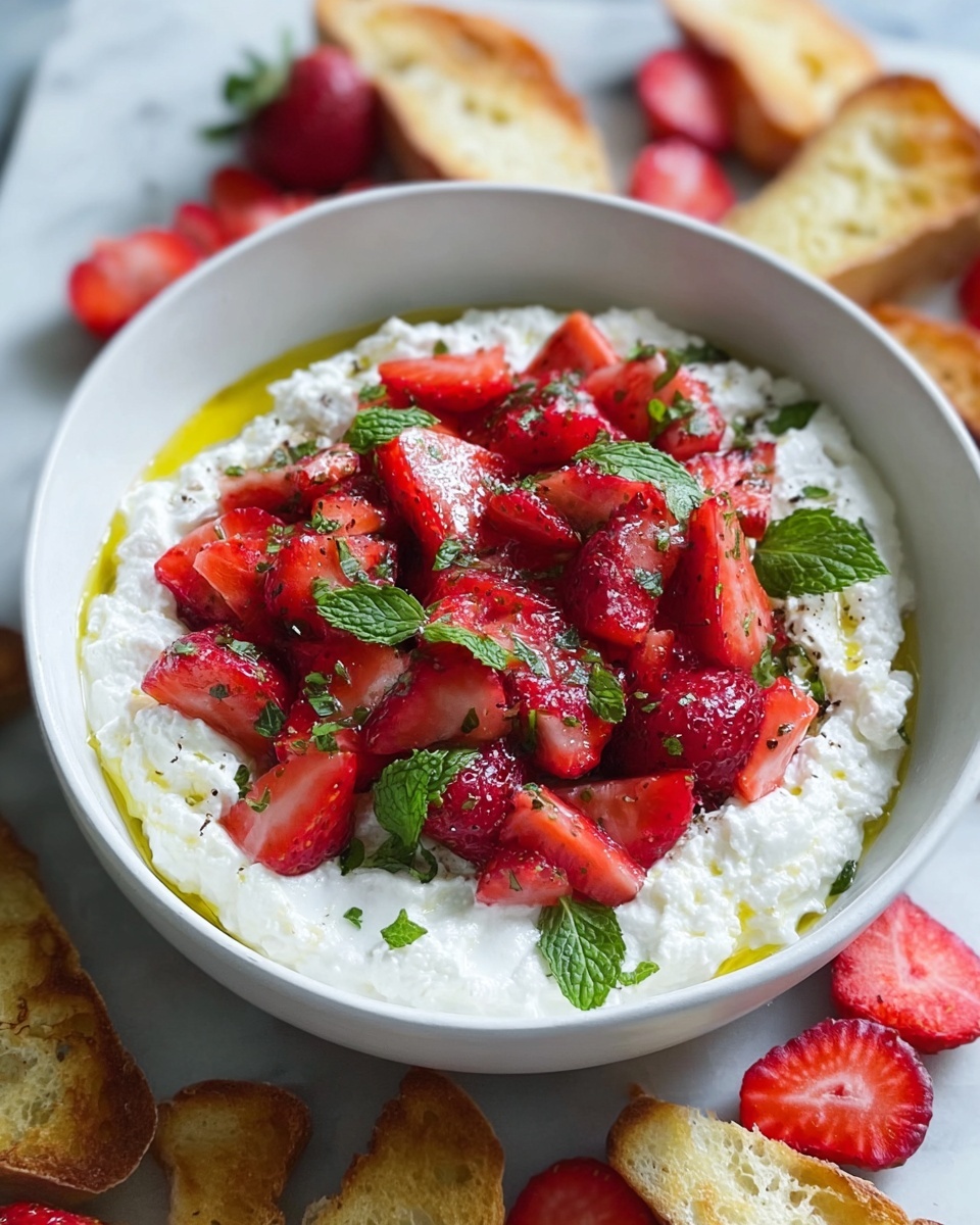 Whipped Feta Dip with Roasted Strawberries Recipe - Recipe Image