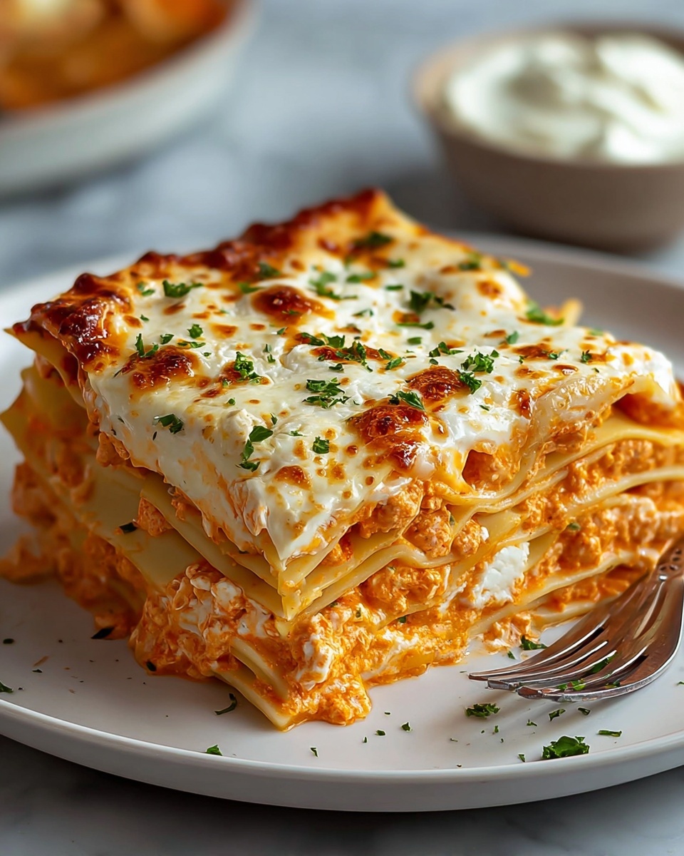 Buffalo Chicken Lasagna Recipe - Recipe Image