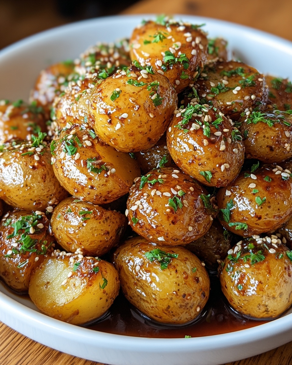 Honey Mustard Roasted Baby Potatoes Recipe - Recipe Image