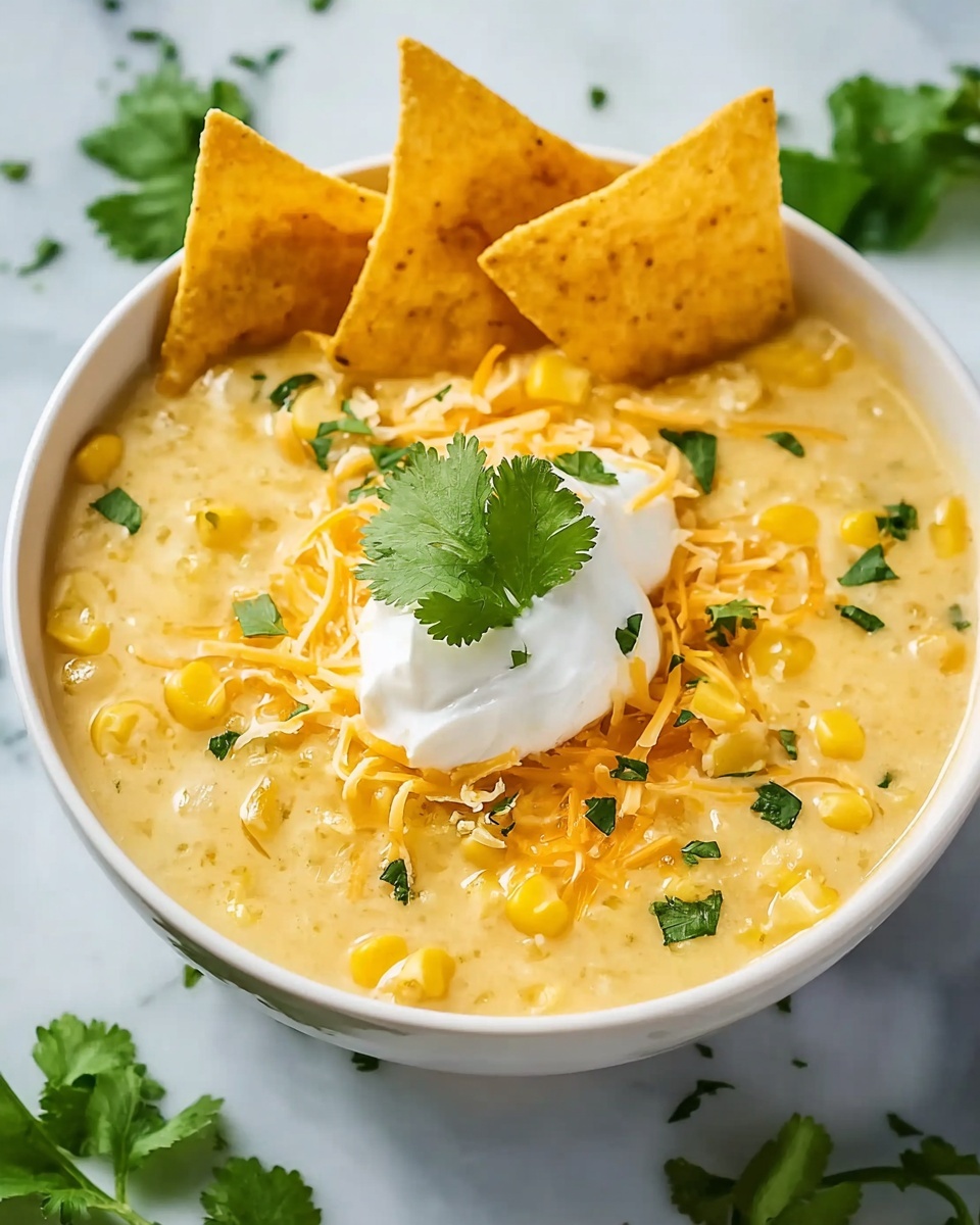 Creamy Green Enchilada Chicken Soup Recipe - Recipe Image