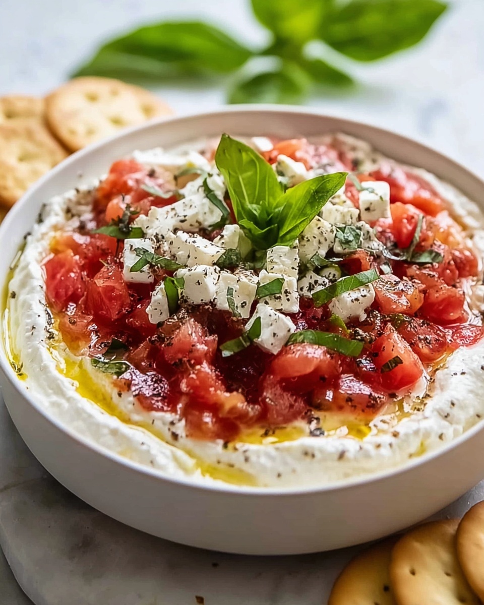 Creamy Feta Bruschetta Dip Recipe - Recipe Image