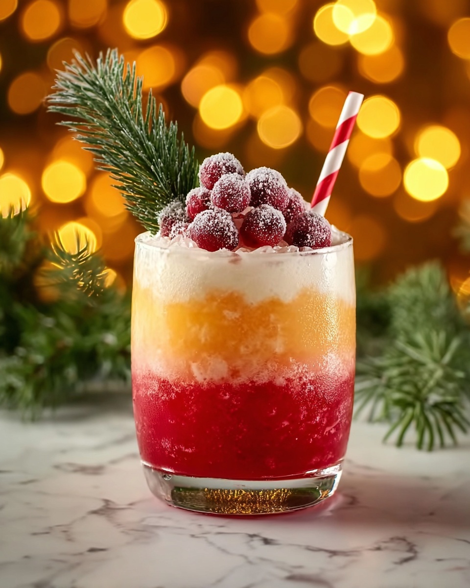 Kissing Santa Claus Mocktail Recipe - Recipe Image