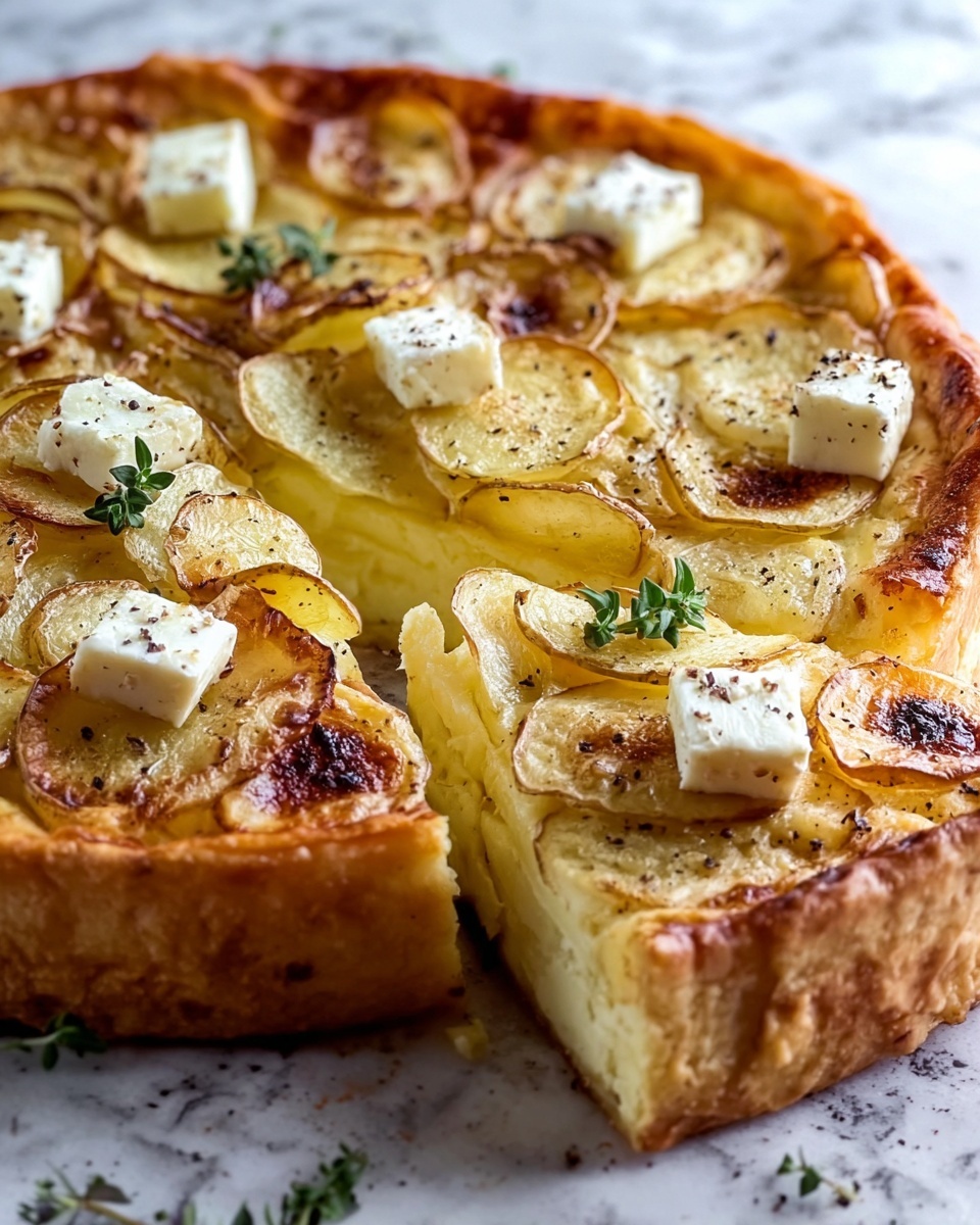 Potato, Goat Cheese, and Artichoke Quiche Recipe - Recipe Image