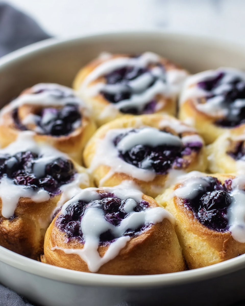 Blueberry Cinnamon Rolls Recipe - Recipe Image