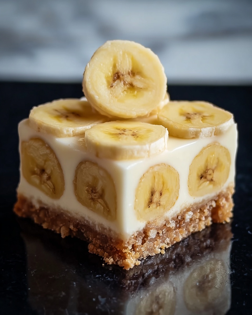 Banana Pudding Cheesecake Squares Recipe - Recipe Image