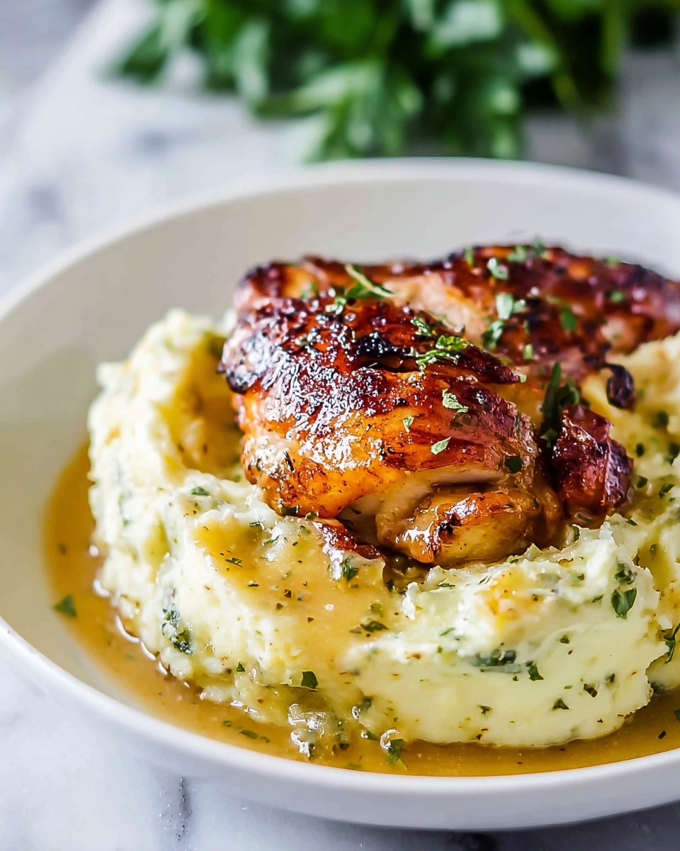 Smothered Chicken with Creamy Gravy Recipe - Recipe Image