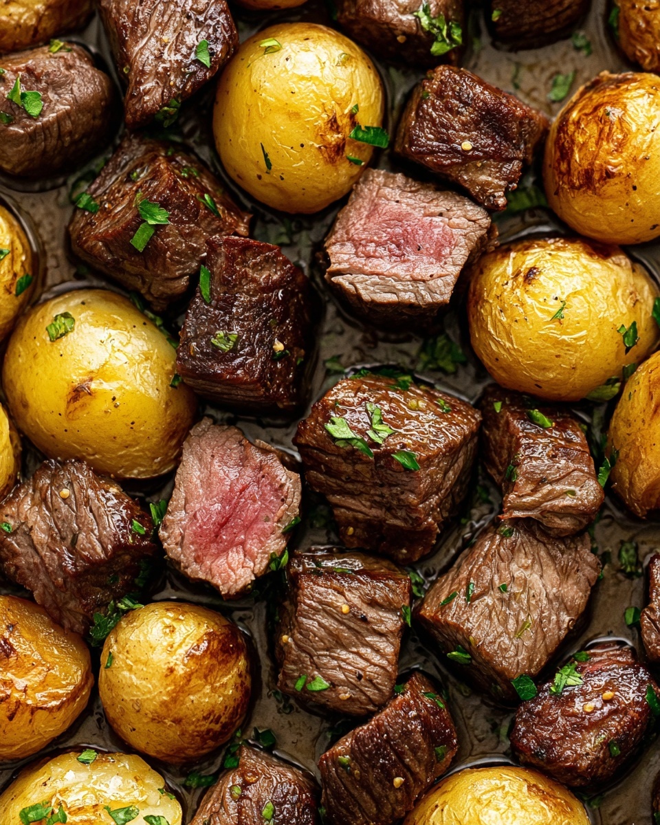 Steak Bites and Potatoes Recipe - Recipe Image
