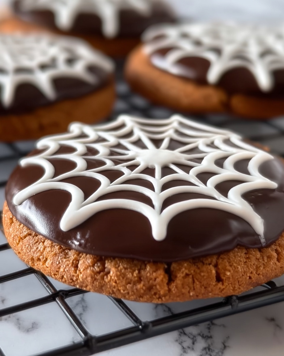 Spiderweb Halloween Cookies Recipe - Recipe Image