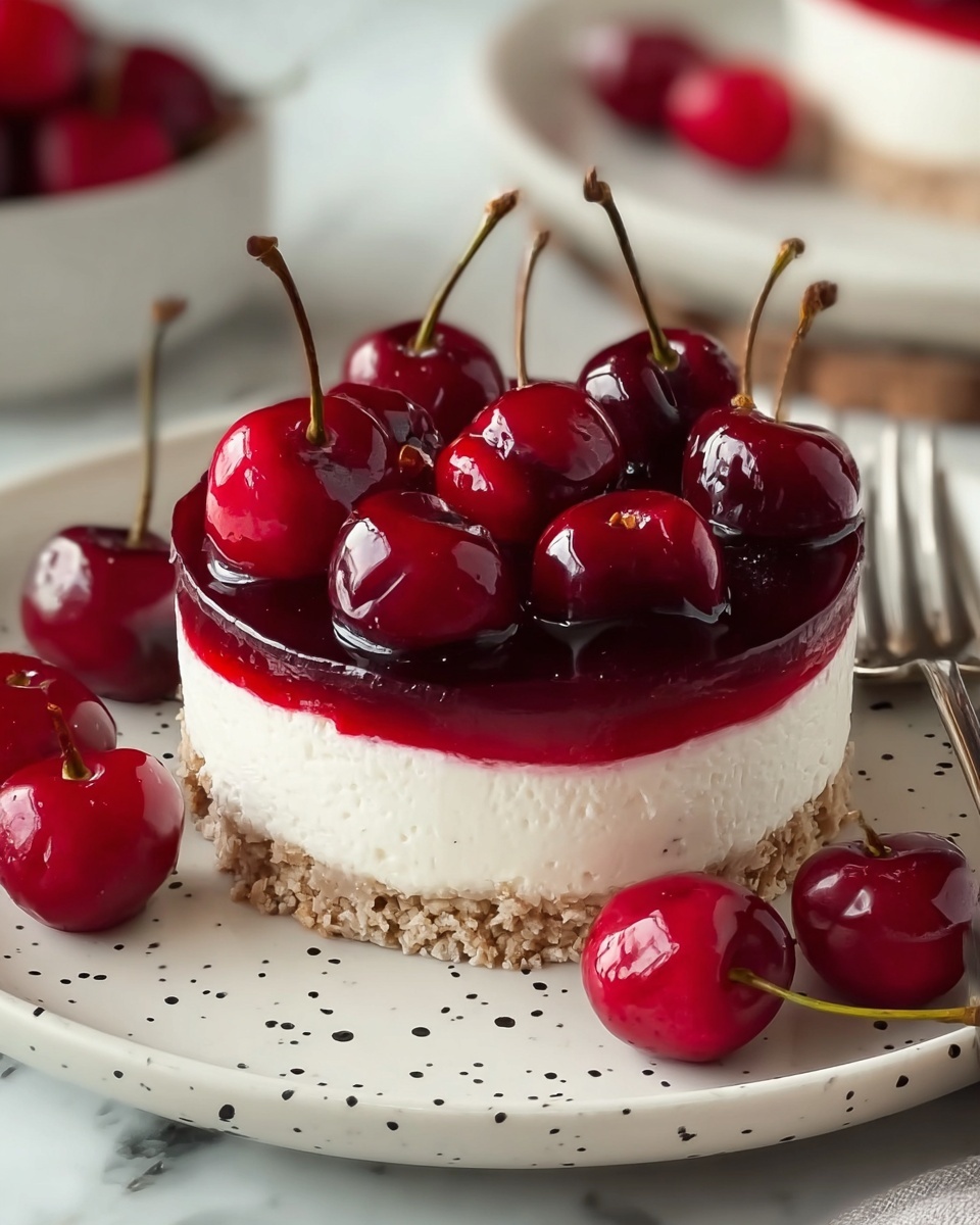Easiest No-Bake Cherry Cheesecake: A Delightful Treat Recipe - Recipe Image