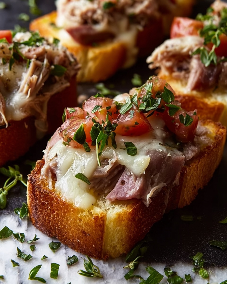 Tuna Melt Bruschetta Recipe - Recipe Image