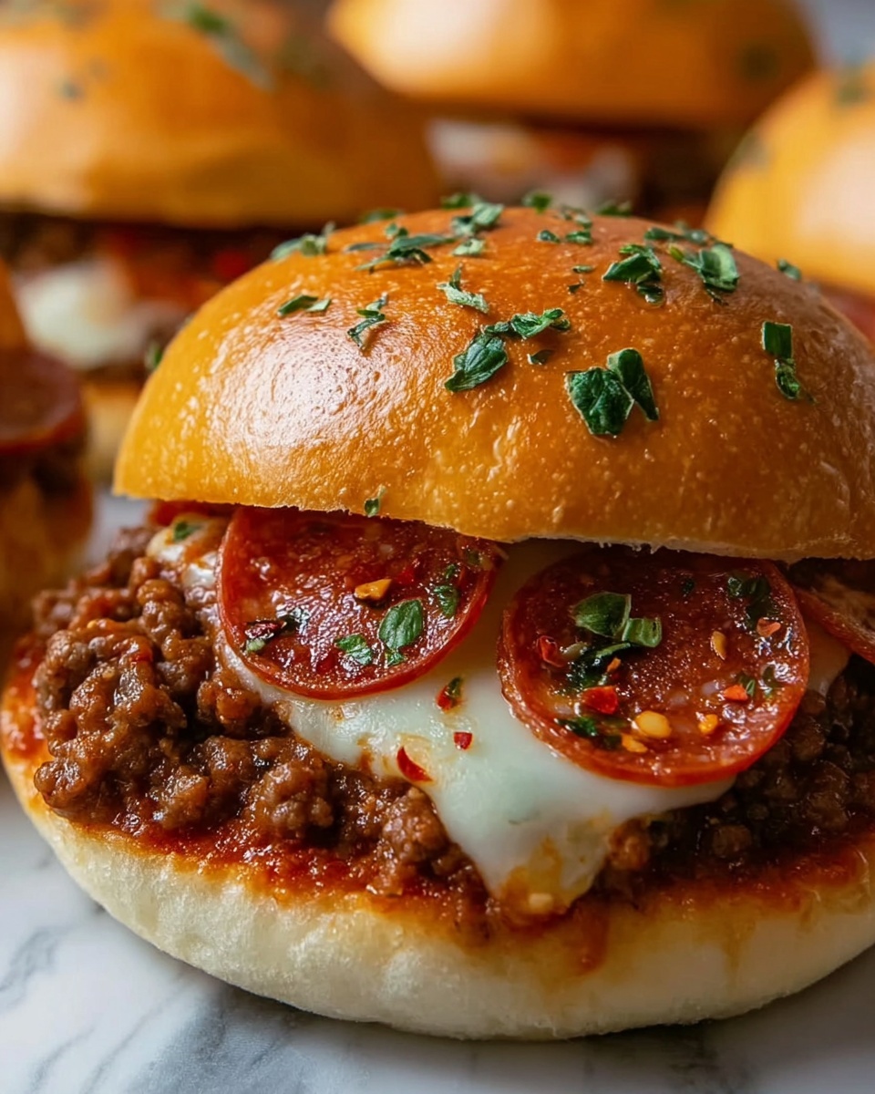 Pepperoni Pizza Sloppy Joes Recipe - Recipe Image