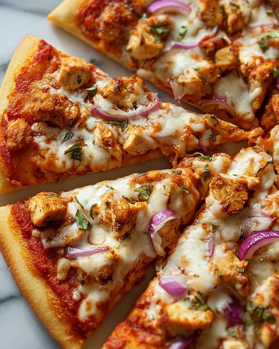 Tandoori Chicken Pizza with Chickpeas and Chutney Recipe - Recipe Image