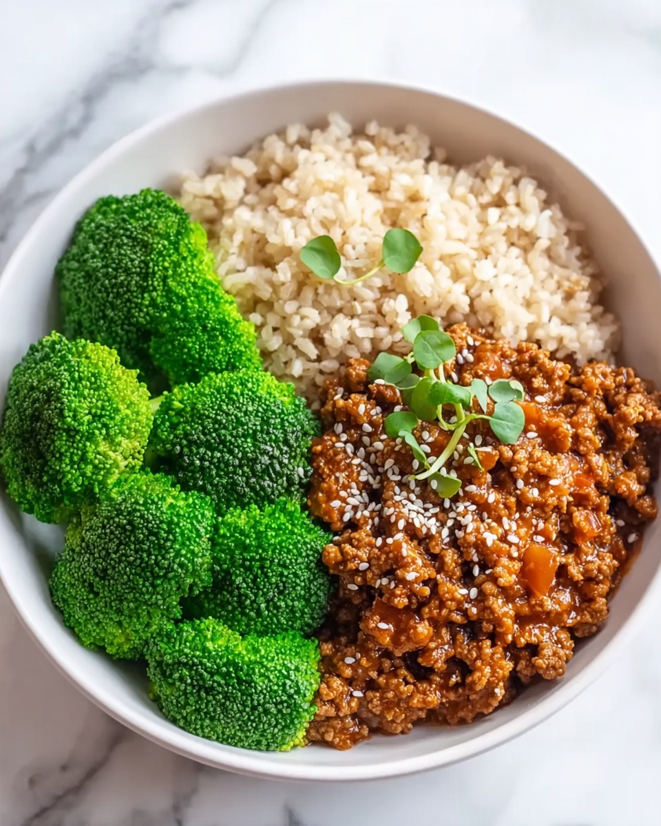 Sweet & Spicy Ground Turkey & Broccoli Bowls Recipe - Recipe Image