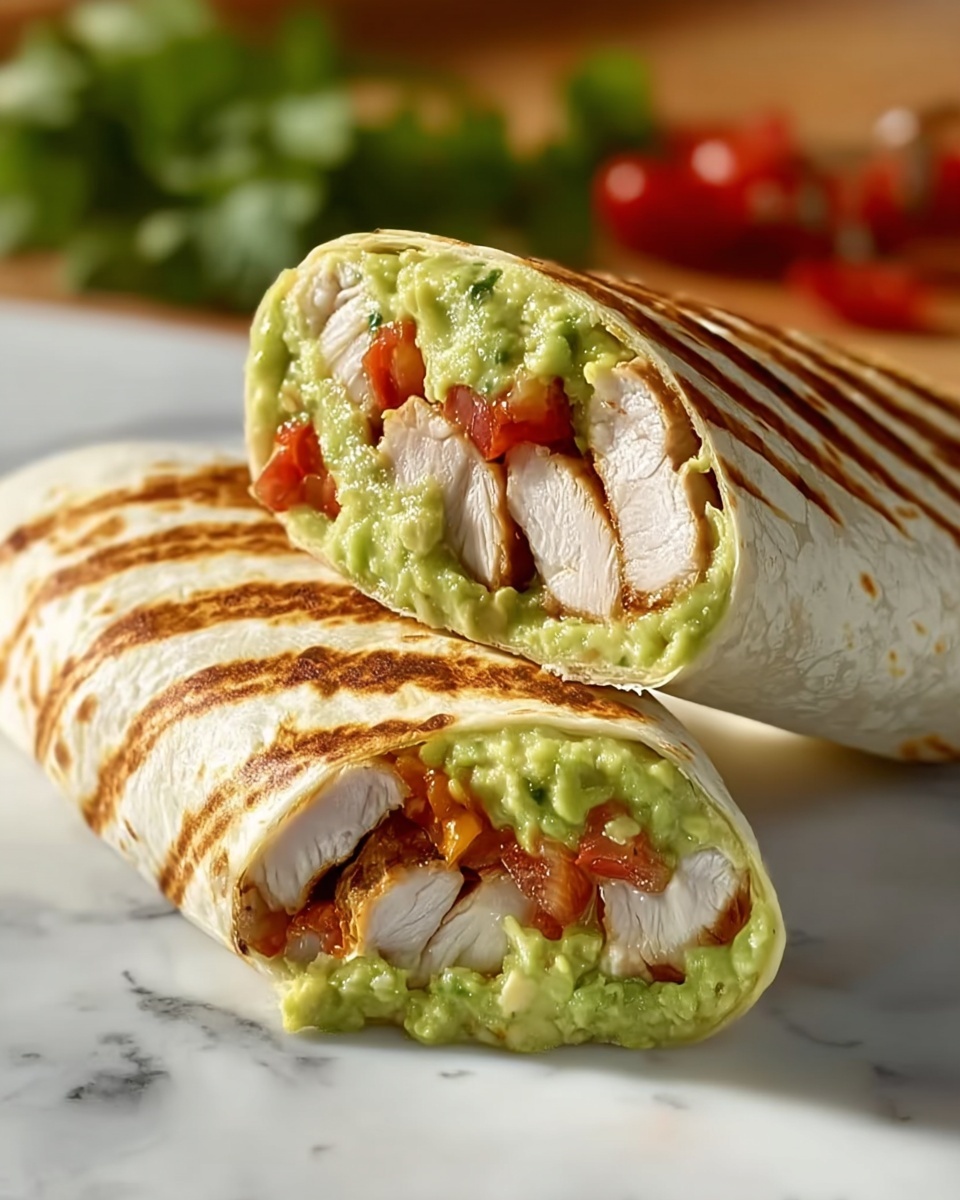 Guacamole Chicken Wraps Recipe - Recipe Image