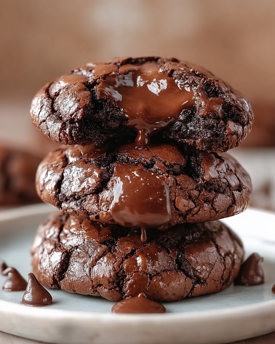 Fudgy Chocolate Brownie Cookies Recipe - Recipe Image
