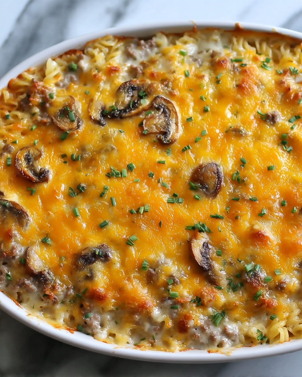 Cheesy Ground Beef & Rice Casserole Recipe - Recipe Image