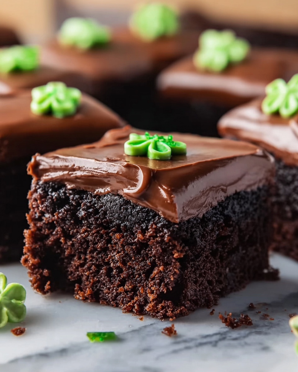 St. Patrick’s Day Frosted Bite Brownies Recipe - Recipe Image