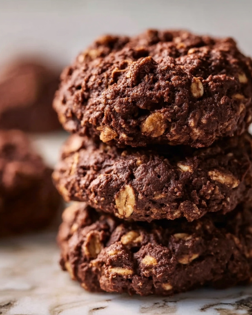 Chocolate No-Bake Cookies with Peanut Butter Recipe - Recipe Image
