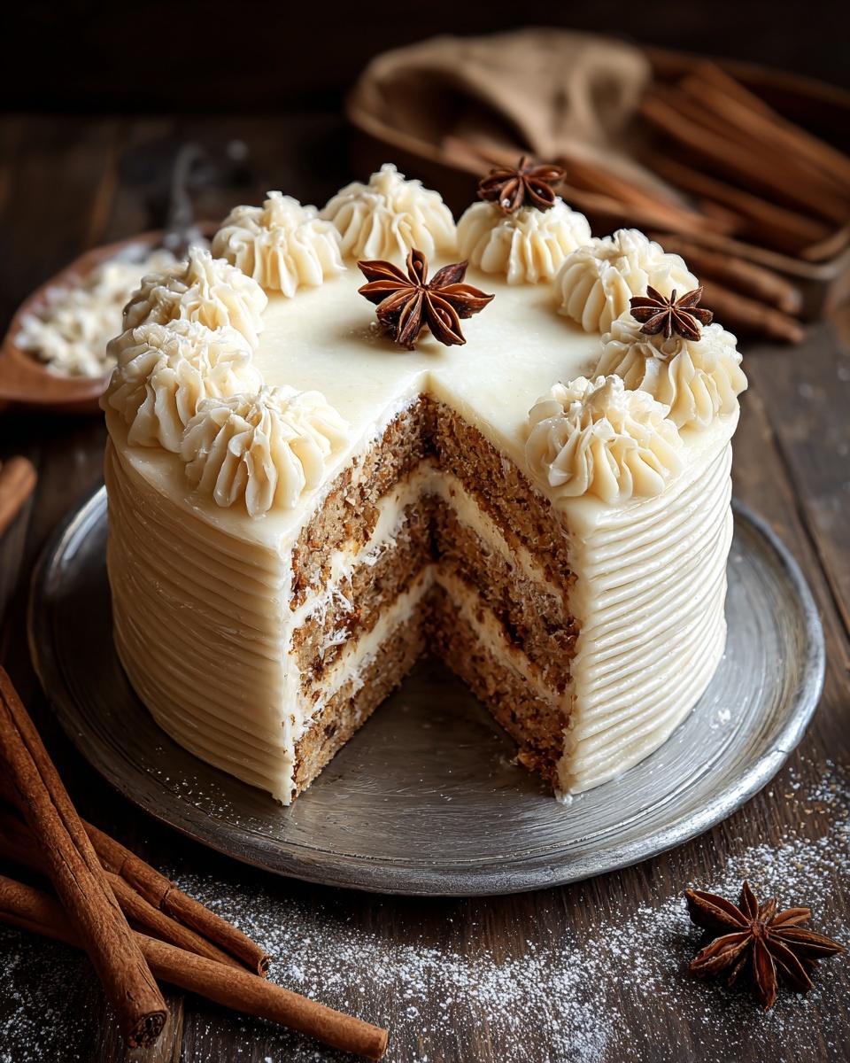 Chai Spice Layer Cake with Cream Cheese Frosting Recipe - Recipe Image