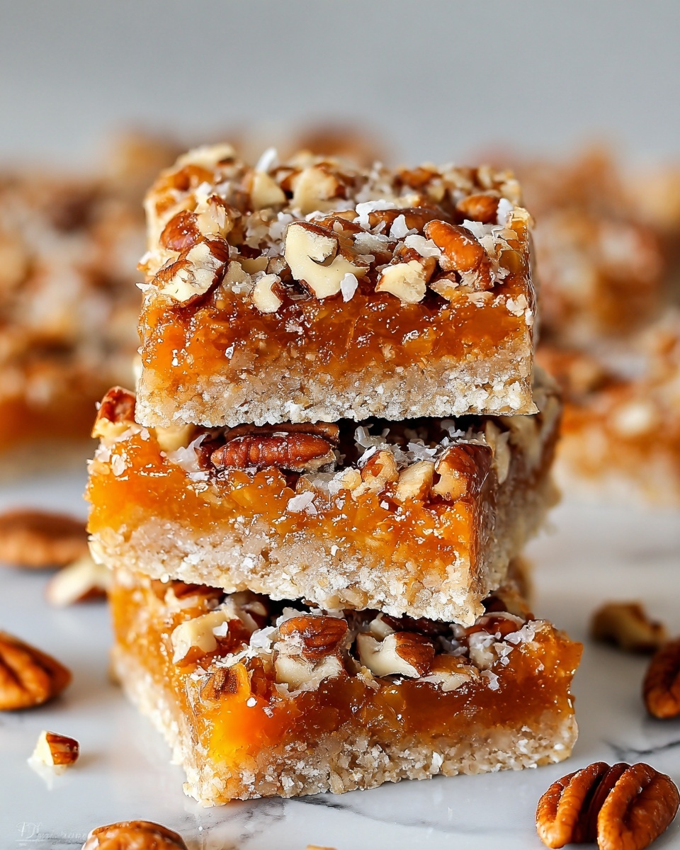 Apricot Coconut Pecan Bars Recipe - Recipe Image