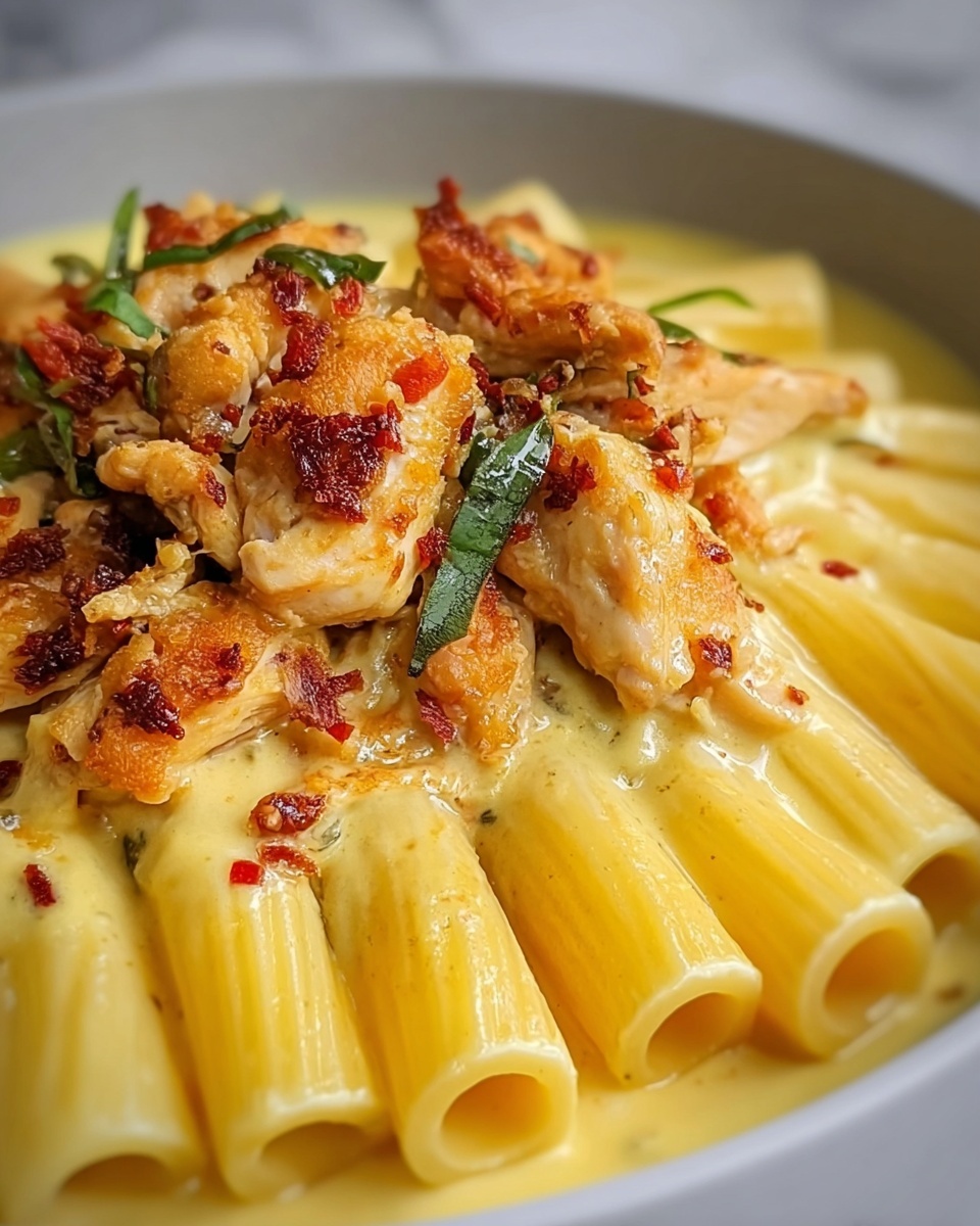 Creamy Crunchy Chicken Pasta Recipe - Recipe Image