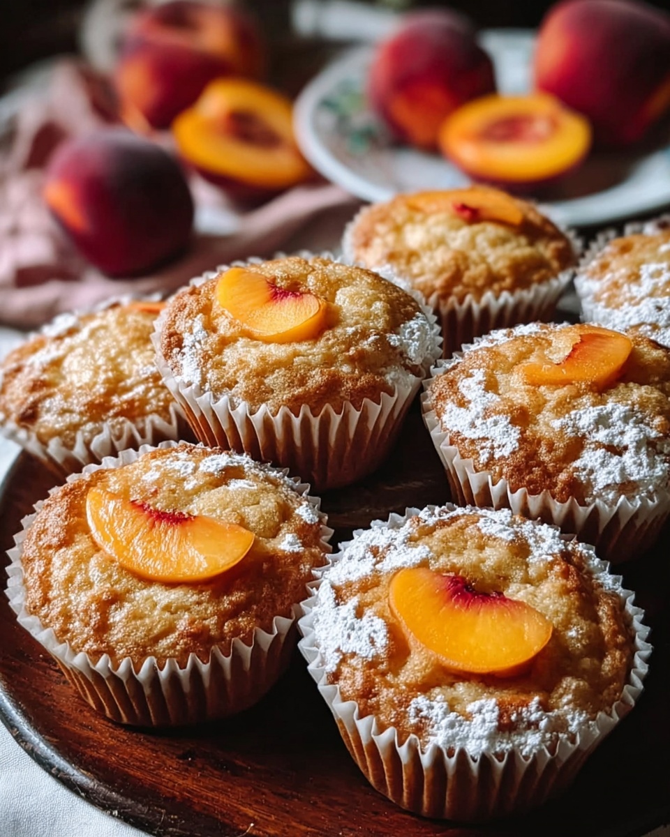 Peach Financiers: Elegant French Almond Cakes Recipe - Recipe Image