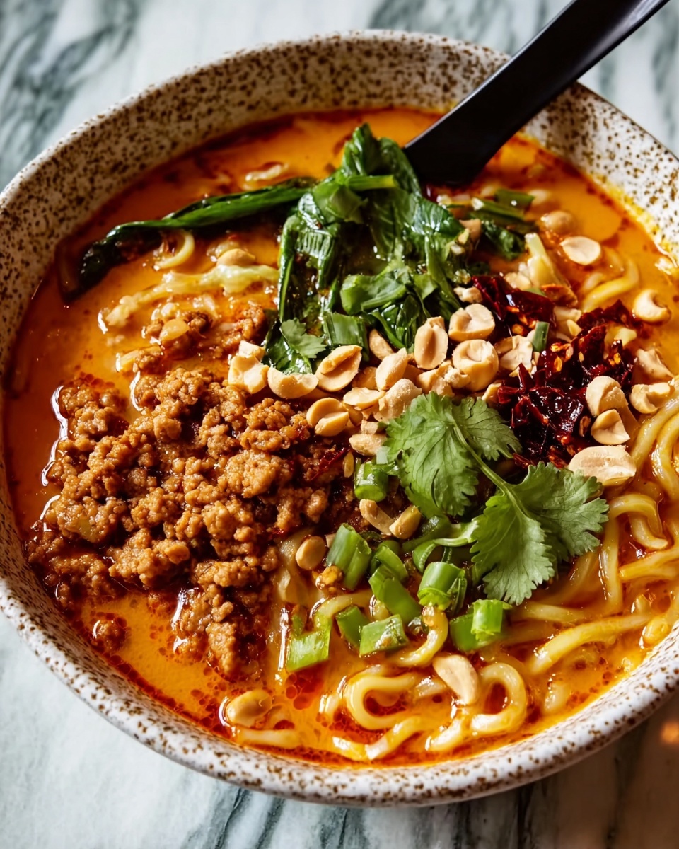 Crispy Thai Peanut Chicken Ramen Recipe - Recipe Image