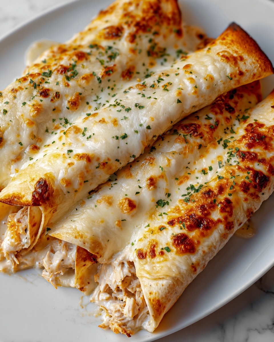 Cheesy Chicken Enchiladas with Homemade Red Sauce Recipe - Recipe Image