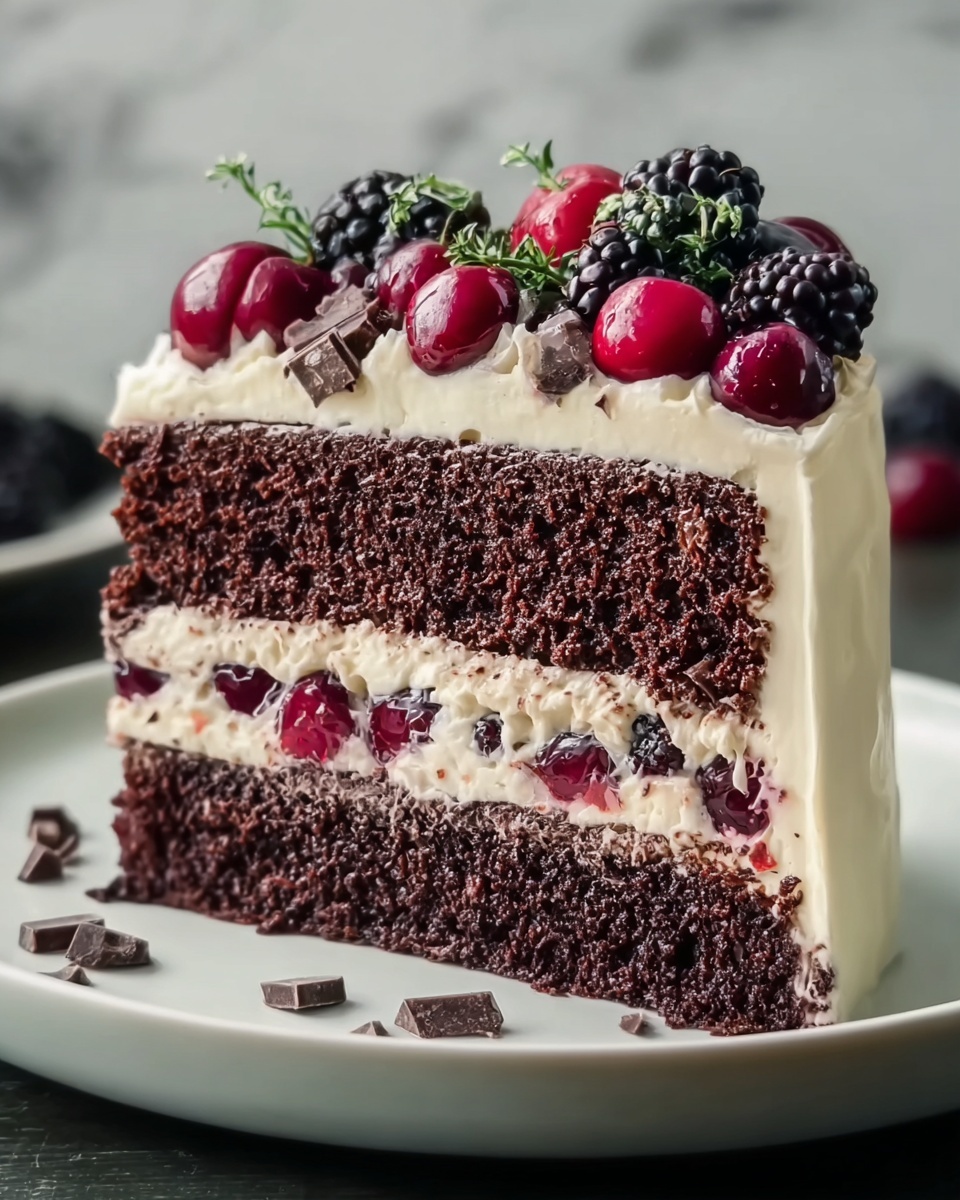 Mile-High Black Forest Cake Recipe - Recipe Image