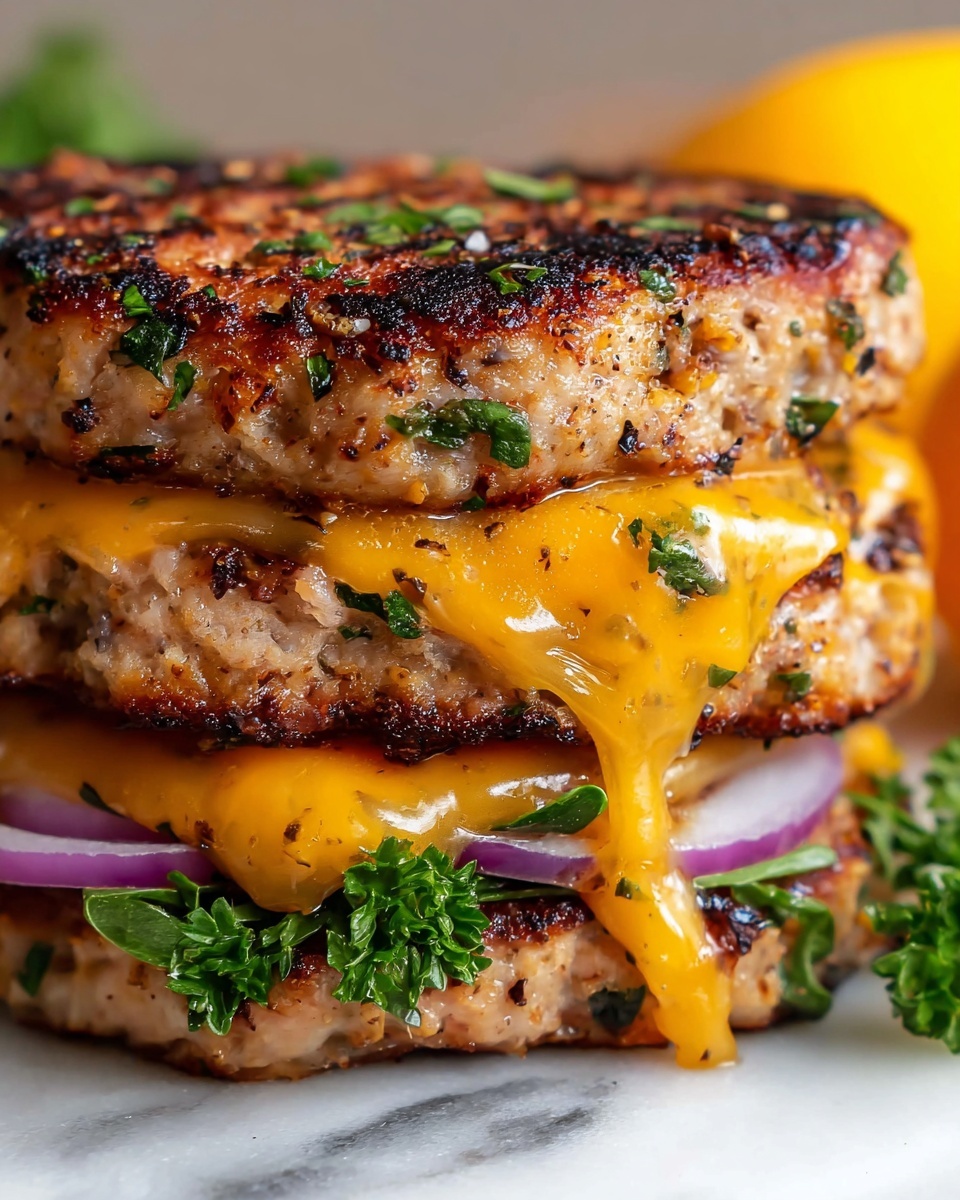Cheddar Ranch Chicken Burgers Recipe - Recipe Image