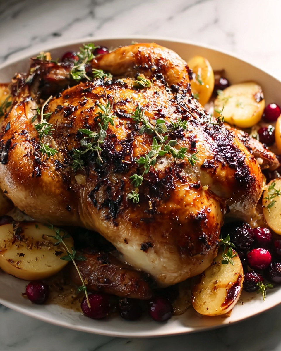 Apple & Cranberry Roasted Chicken Recipe - Recipe Image