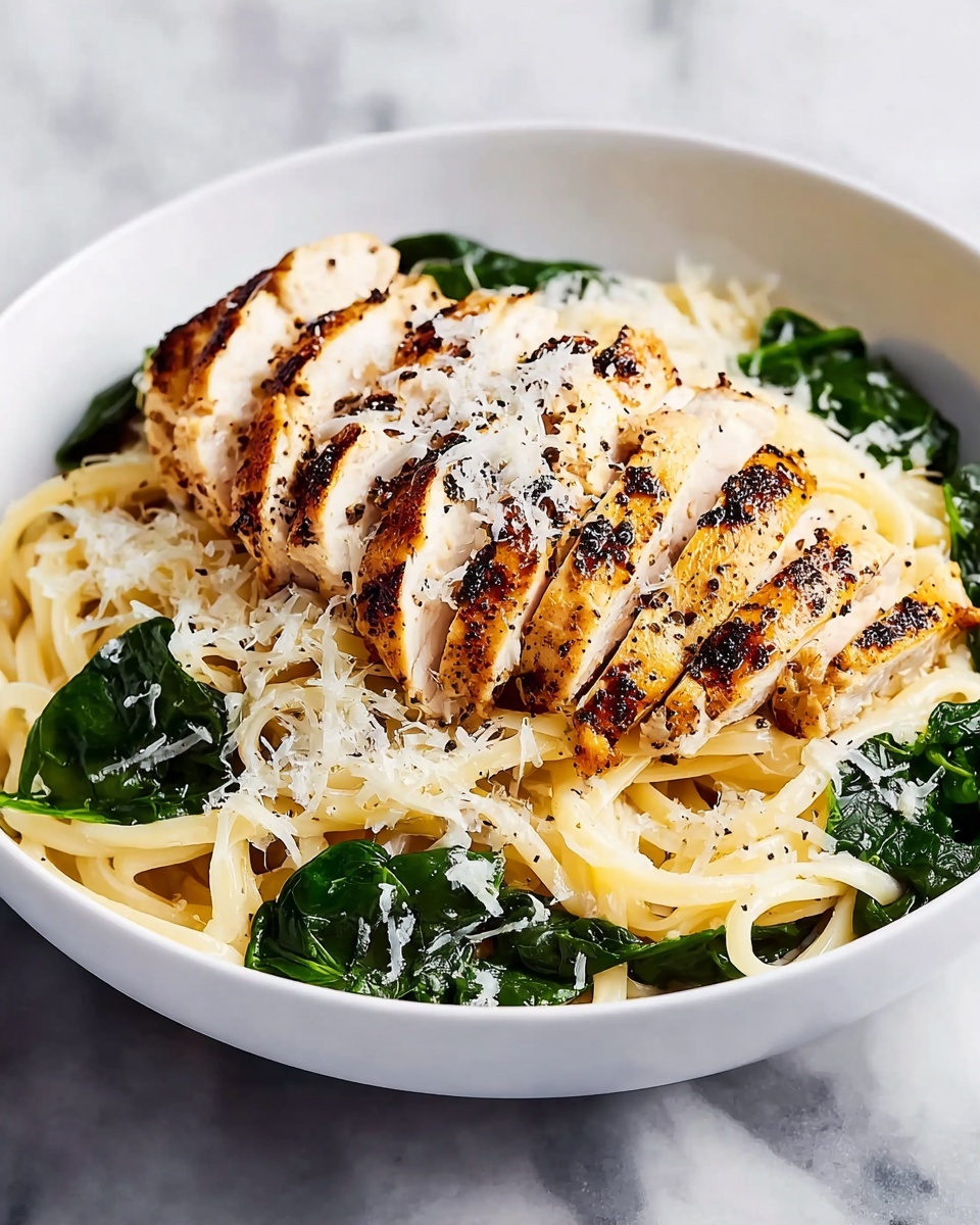 Creamy Chicken Florentine Pasta Recipe - Recipe Image
