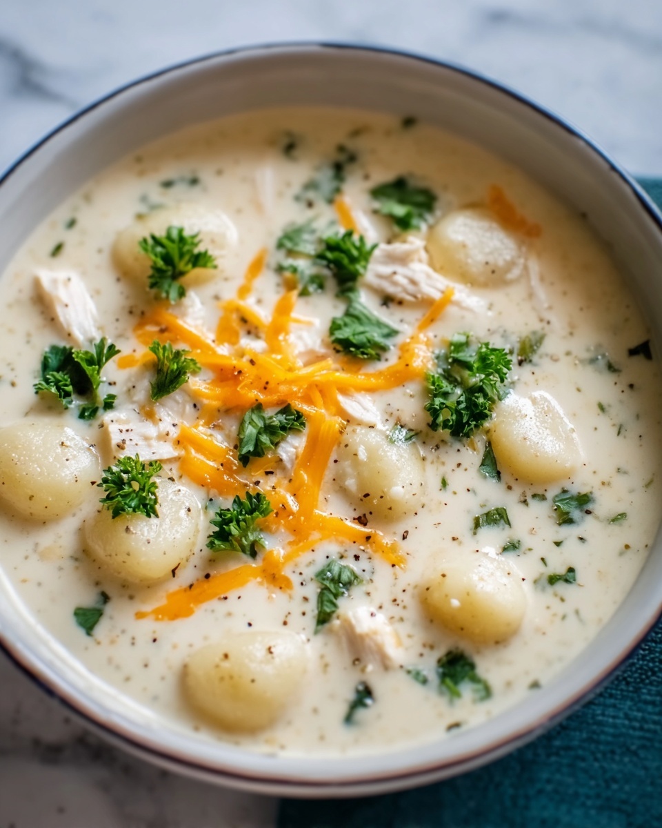 Creamy Chicken Gnocchi Soup Recipe - Recipe Image
