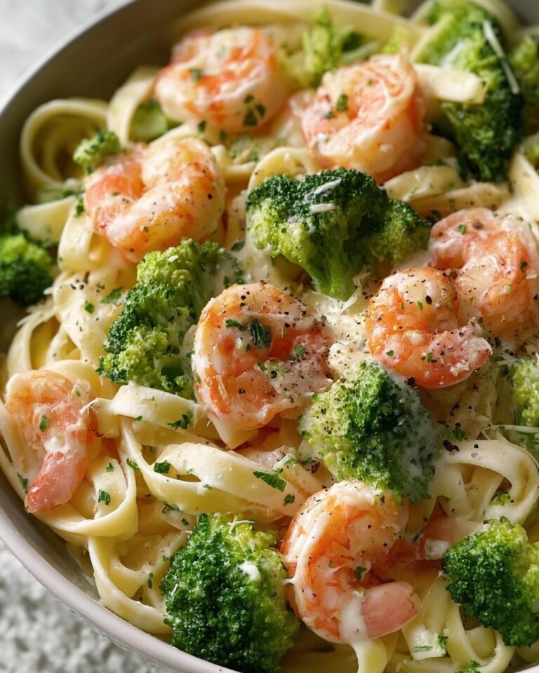 Broccoli Shrimp Alfredo Recipe