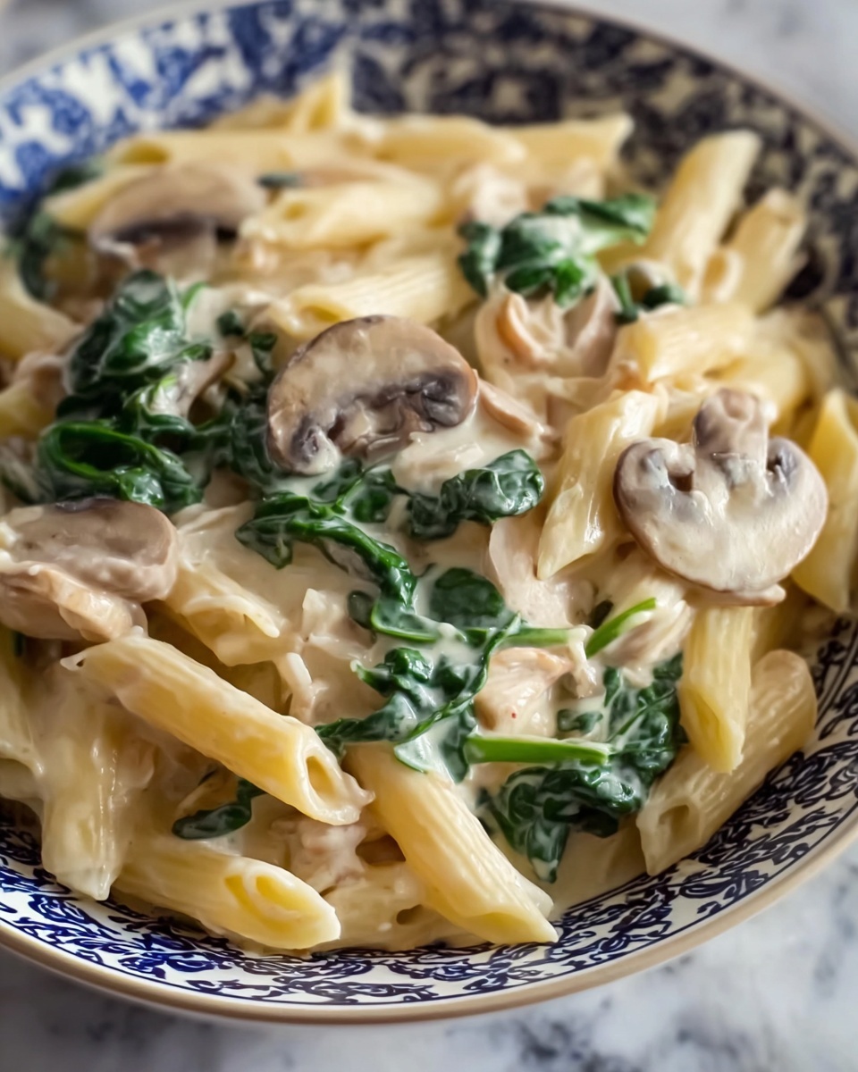 Garlic Mushroom Pasta Recipe - Recipe Image