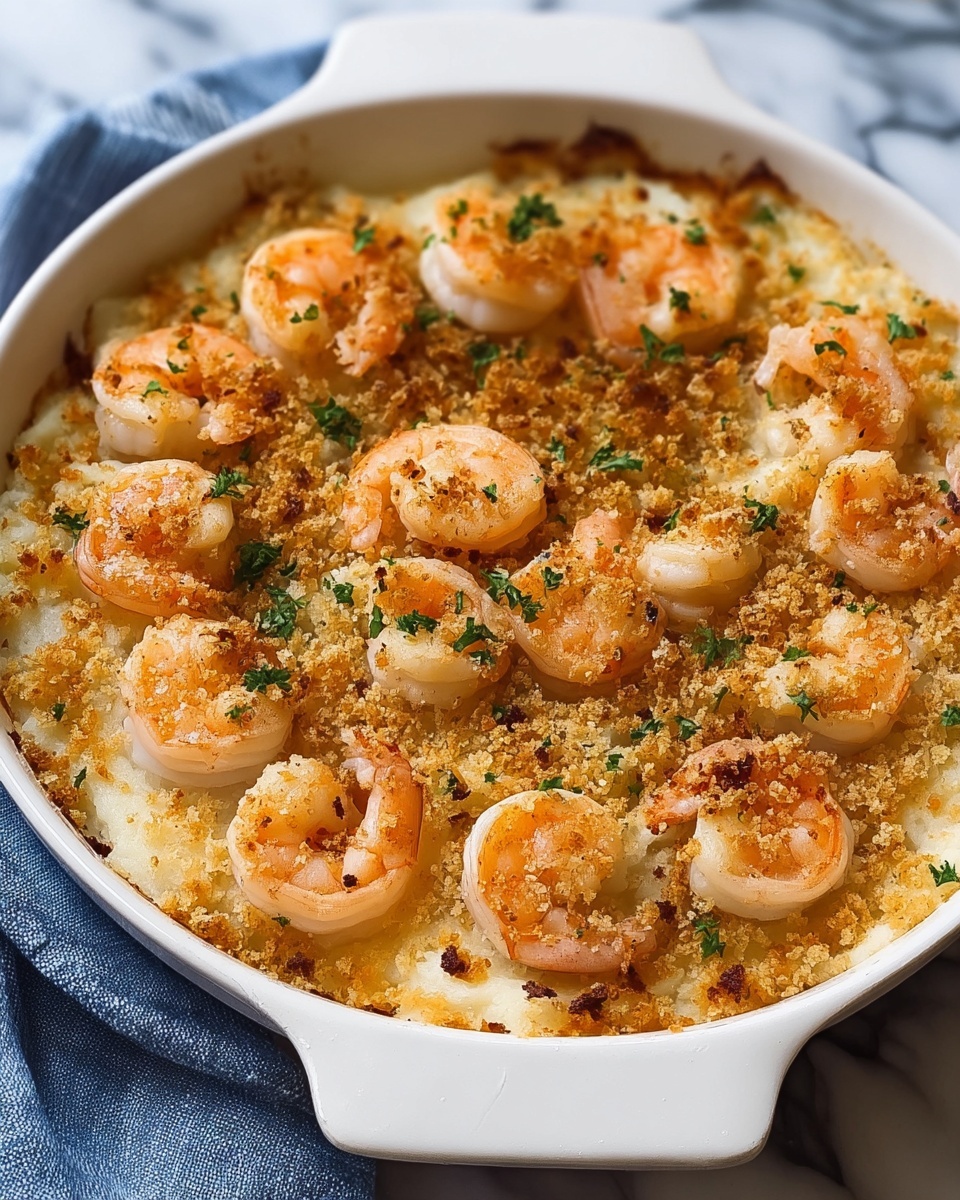Shrimp and Cheddar Rice Casserole Recipe - Recipe Image
