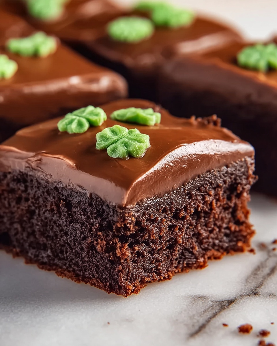 St. Patrick’s Day Frosted Bite Brownies Recipe - Recipe Image