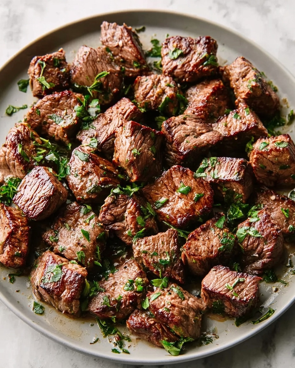 Savory Garlic Butter Steak Bites Recipe - Recipe Image