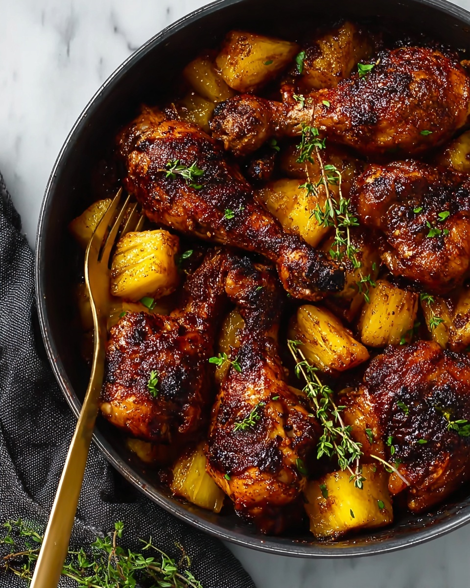Baked Jamaican Pineapple Jerk Chicken Recipe - Recipe Image