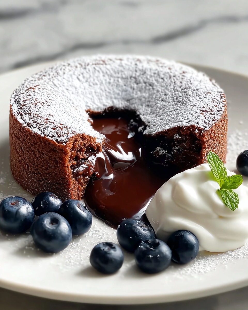 Decadent Air Fryer Chocolate Lava Cakes Recipe - Recipe Image