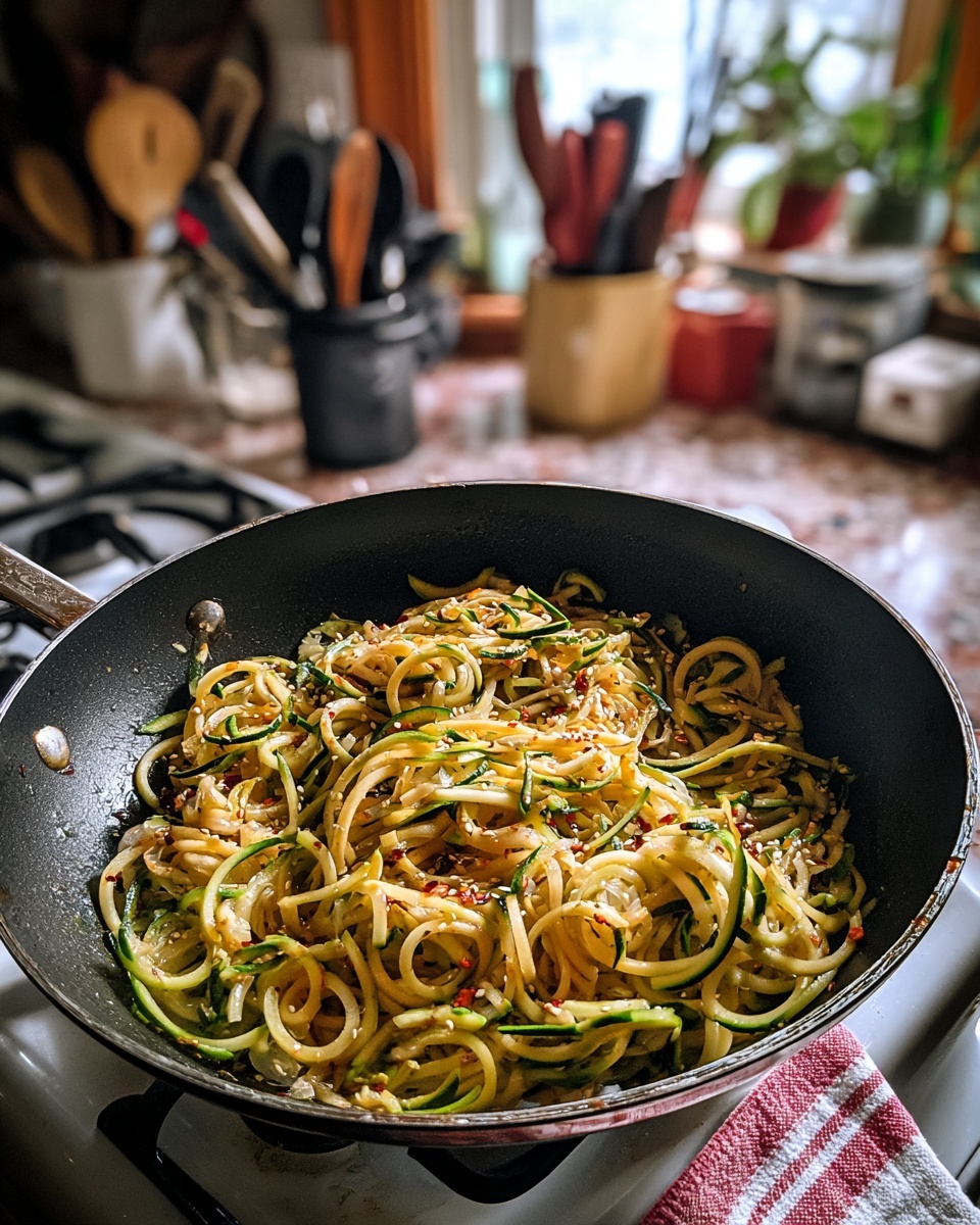 Zucchini Noodle Stir Fry Recipe - Recipe Image