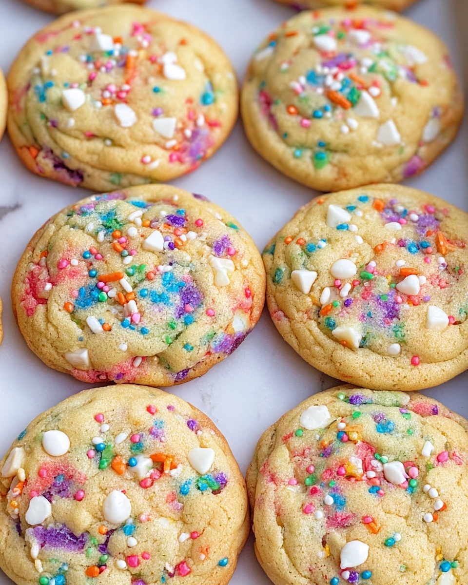 White Chocolate Confetti Cookies Recipe - Recipe Image