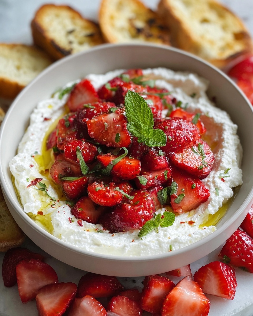 Whipped Feta Dip with Roasted Strawberries Recipe - Recipe Image