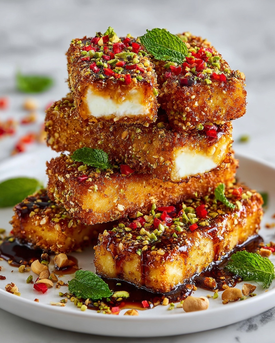 Swicy Pistachio Halloumi with Lime Glaze – Crispy & Bold Flavor Recipe - Recipe Image