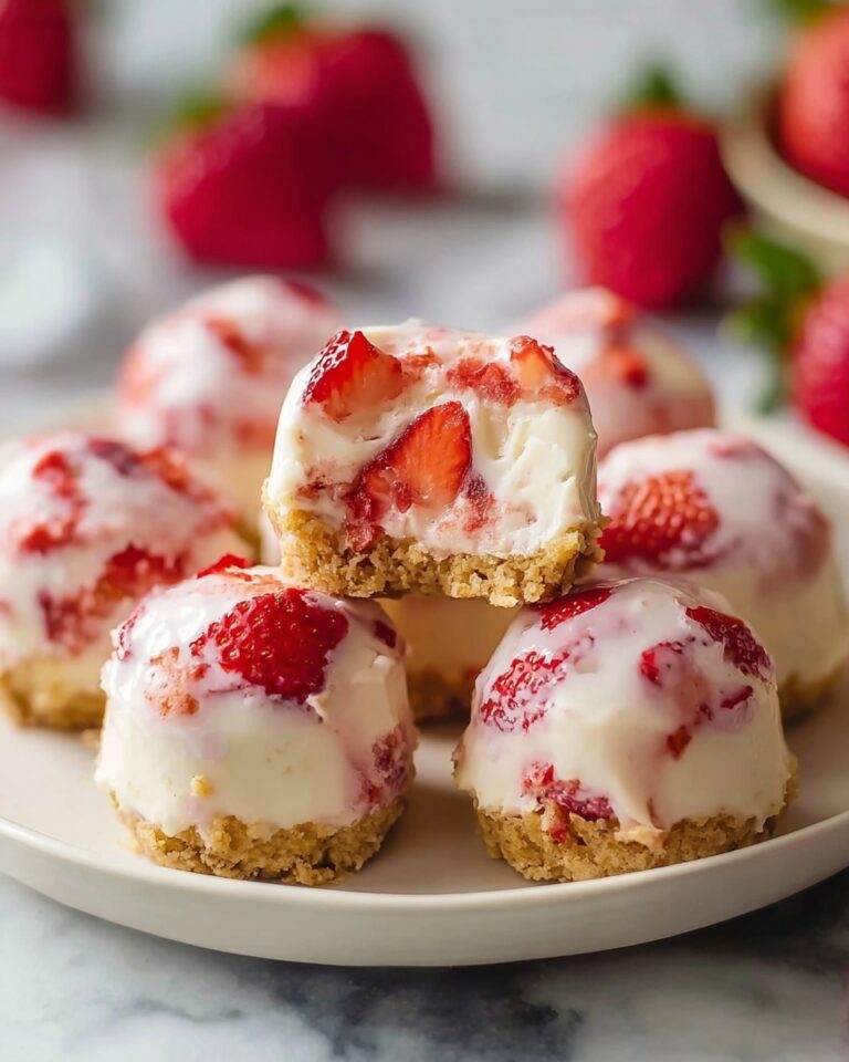 3 Ingredients Strawberry Yogurt Bites Recipe