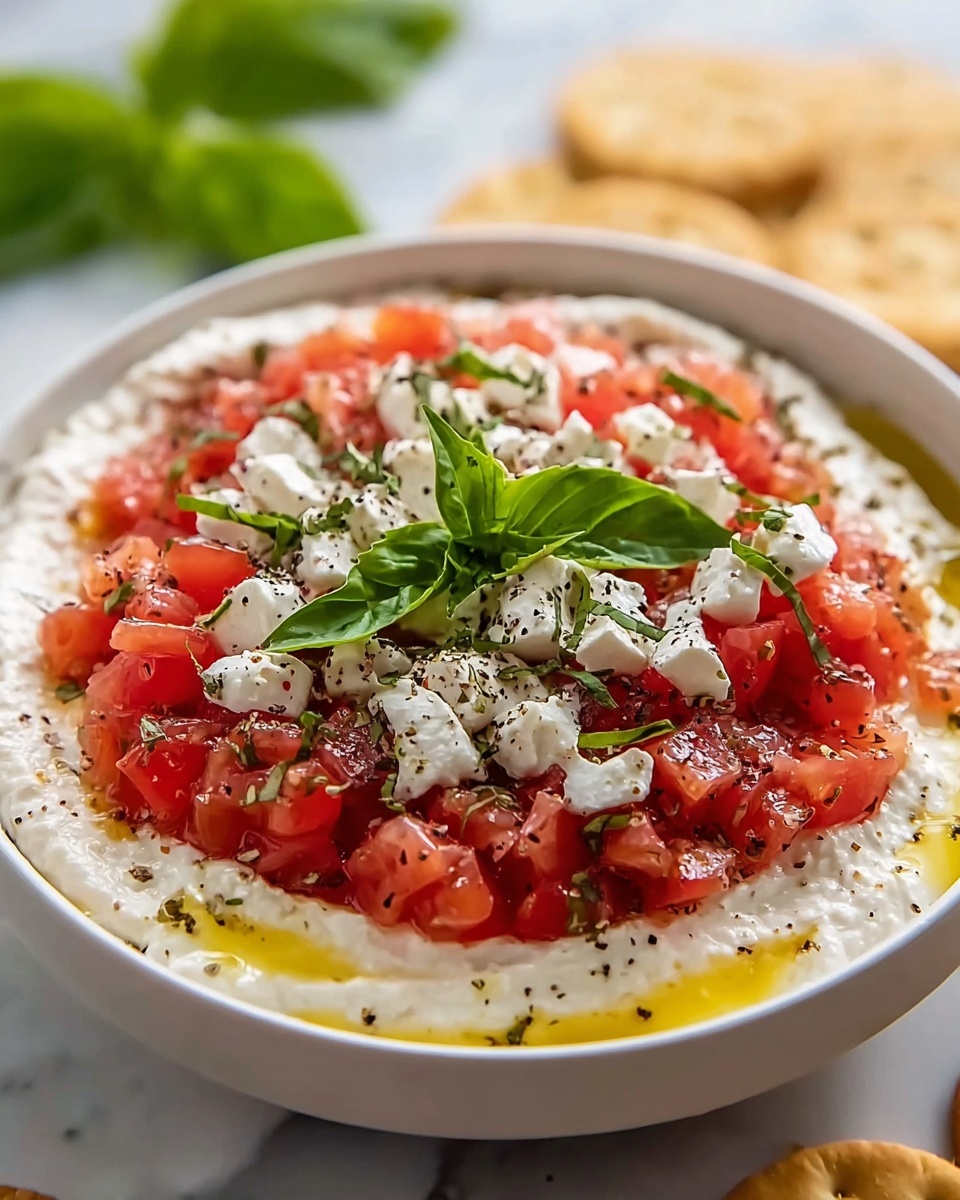 Creamy Feta Bruschetta Dip Recipe - Recipe Image