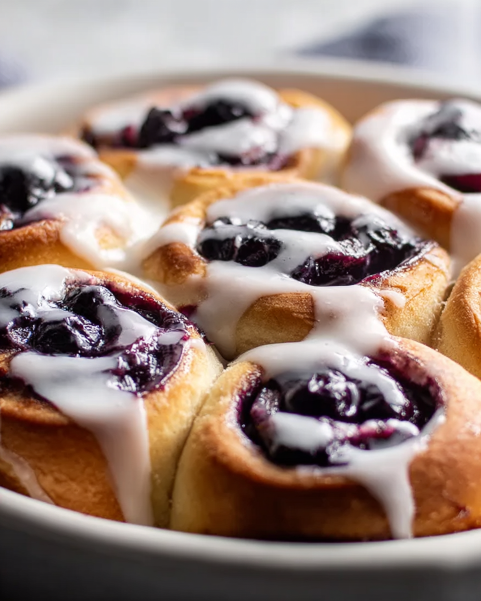 Blueberry Cinnamon Rolls Recipe - Recipe Image