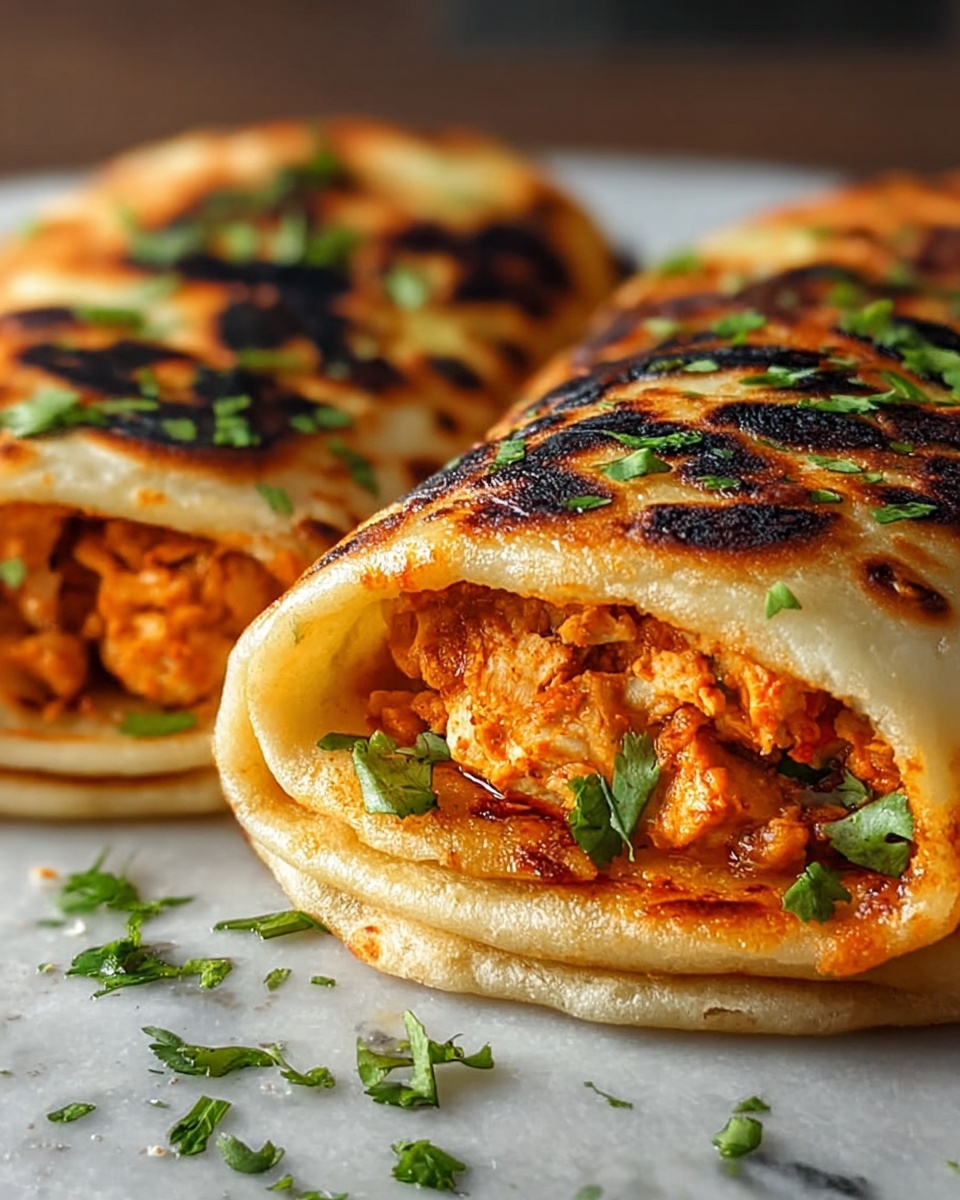 Chicken Tikka Paratha Rolls Recipe - Recipe Image