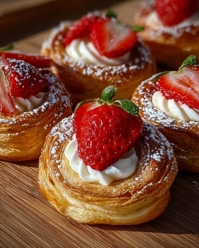 Vegan Strawberry Danish Pastry Recipe